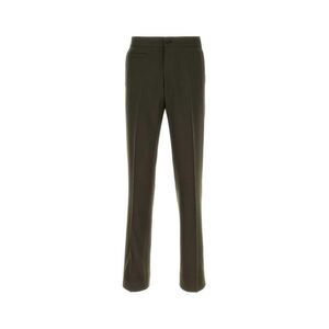 NAMACHEKO Men's Tailored Wool Blend Trousers Men GREEN Pants